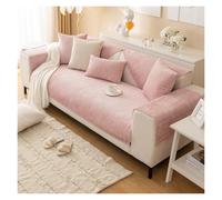 Failjierue 1 Piece Chenille Striped Sofa Cover - Anti-Scratch Washable Non-Slip Sectional Couch Cover(Style 1,Pillowcase (30x50cm))