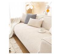 Failjierue 1 Piece Chenille Striped Sofa Cover - Anti-Scratch Washable Non-Slip Sectional Couch Cover(Style 2,Pillowcase (30x50cm))