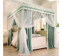 Failjierue 2-in-1 Romantic Bed Canopy & Mosquito Net Princess Style Bed Curtain Netting, Dreamy Bedroom Decoration for Girls, Twin/Full/Queen/King(Style 5,180x220cm)
