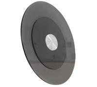 Failjierue 8mm Thick Glass Lazy Susan Turntable - Heavy Duty 360° Rotating Serving Tray for Kitchen Countertops & Dining Tables - Round Scratch-Resistant Dinner Plate(Gray,60cm/23in)