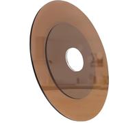 Failjierue 8mm Thick Glass Lazy Susan Turntable - Heavy Duty 360° Rotating Serving Tray for Kitchen Countertops & Dining Tables - Round Scratch-Resistant Dinner Plate(Brown,80cm/31in)