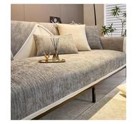 Failjierue Chenille Sofa Cover for Sectional Couches with Non-Slip Bottom Anti-Scratch Protector Striped Design Stretchable Couch Cover(Style 6,70x70cm)