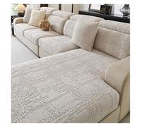 Failjierue Fits Corner L Shape Couch Cushions Velvet Stretch Sofa Seat Cushion Covers Non-Slip for Individual Cushions(Style 2,1 Seat(W65-95cm L65-95cm))