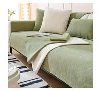 Failjierue Four Seasons Universal Solid Color Sofa Cover - Chenille Material for Living Room(Style 2,90x70cm)