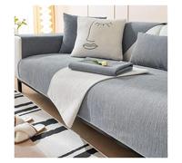 Failjierue Four Seasons Universal Solid Color Sofa Cover - Chenille Material for Living Room(Style 3,Pillowcase (30x50cm))