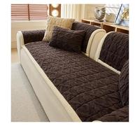 Failjierue Geometric Velvet Plush Sofa Cover - Warm Soft Fuzzy Non-Slip Sectional Couch Cover, Washable Pet-Friendly Furniture Protector(Style 2,70x120cm)