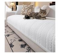 Failjierue Ice Silk Summer Sofa Mat - Non - Slip, Wear - Resistant & Dustproof Couch Slipcover, Modern Decor for Living Room(Style 4,90X90cm)