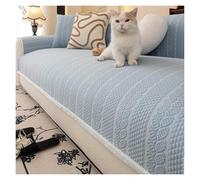 Failjierue Ice Silk Summer Sofa Mat - Non - Slip, Wear - Resistant & Dustproof Couch Slipcover, Modern Decor for Living Room(Style 5,70X70cm)