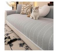 Failjierue Ice Silk Summer Sofa Mat - Non - Slip, Wear - Resistant & Dustproof Couch Slipcover, Modern Decor for Living Room(Style 3,70X180cm)