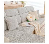 Failjierue L-Shaped Sofa Slipcover Soft Bubble Yarn Stretchable Couch Cover with Non-Slip Bottom, Sectional Sofa Protector for Living Room Furniture(Style 1,65-68 x 135-165cm)