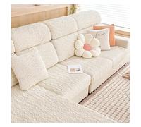 Failjierue L-Shaped Sofa Slipcover Soft Bubble Yarn Stretchable Couch Cover with Non-Slip Bottom, Sectional Sofa Protector for Living Room Furniture(Style 4,65-68 x 65-68cm)
