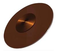 Failjierue Large Glass Lazy Susan Turntable - Round Rotating Serving Tray with Silent Ball Bearings - 360° Smooth-Spin Dining & Kitchen Table Turntable - Tempered Glass Serving Plate(Brown,80cm/31in)