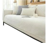 Failjierue Non-Slip Chenille Sofa Cover - Solid Color Couch Cover for Cushion, Armrest & Backrest, Living Room Mat(Style 1,Pillowcase (45x45cm))