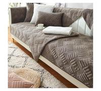 Failjierue Soft Warm Thick Quilted Plush Sofa Cover Anti-Slip Washable Sectional/Loveseat/Recliner/L-Shaped Couch Cover, Backrest Protector(Style 6,Pillowcase (30x50cm))