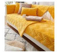 Failjierue Soft Warm Thick Quilted Plush Sofa Cover Anti-Slip Washable Sectional/Loveseat/Recliner/L-Shaped Couch Cover, Backrest Protector(Style 7,Pillowcase (30x50cm))