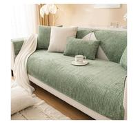 Failjierue Solid Striped Textured Chenille Sofa Cover - Anti-Scratch Anti-Slip Washable Pet-Friendly Couch Protector(Style 2,Pillowcase (30x50cm))