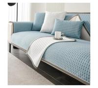 Failjierue Summer Ice Cooling Sofa Towel - 4 Seasons Universal Non-Slip Seat Cushion & Armrest Towel, Solid Color Home Accessories(Style 1,90X210cm)