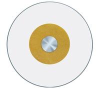 Failjierue Tempered Glass Lazy Susan Turntable - 360° Smooth Rotating Serving Tray for Dining Table - Heavy-Duty Metal Bearing System, Scratch- Fits Kitchen Counter & Buffet(Gold,50cm/19in)