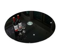 Failjierue Tempered Glass Lazy Susan Turntable - Thick Round Rotating Serving Tray for Countertops & Dining Tables - Shatterproof Transparent Display Tray for Home & Entertaining(70cm/27in)