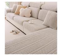 Failjierue Thicken Plush Velvet Winter Sofa Seat Cushion Covers - Non-Slip Individual Cushion Sofa Slipcovers for Couch(Style 4,Corner(W90-110cm L160-190cm))