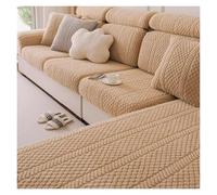 Failjierue Thicken Plush Velvet Winter Sofa Seat Cushion Covers - Non-Slip Individual Cushion Sofa Slipcovers for Couch(Style 3,Backrests M(W50-70cm L80-100cm))