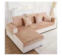 Failjierue Velvet Reversible Quilted Sofa Cover - 1 Piece Anti-Slip Sectional/Corner/Recliner Couch Cover, Washable Pet-Friendly Furniture Protector(Style 10,Pillowcase (45x45cm))