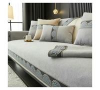 Failjierue Vintage Solid Chenille Sofa Cover - All Seasons Non-Slip Seat Cover, Living Room Couch Slipcover(Style 6,90x120cm)