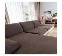 Failjierue Waterproof Elastic Velvet Sofa Cover - Anti-Slip Protector for 1/2/3/4 Seater & Corner Sofa, Living Room(Style 5,S)