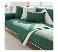 Failjierue Woven Cotton Linen Sofa Seat Cover with Backrest - All Seasons Non-Slip Solid Color Pad, Living Room Couch Towel Home Decor(Style 1,Pillowcase (45x45cm))