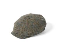 Failsworth Carloway Harris Tweed Bakerboy - Green - Size: Small