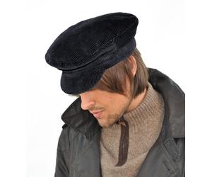 Failsworth Cord Mariner Cap (X-Large 61cm, Navy)