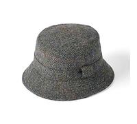 Failsworth Grouse Harris Tweed Bucket Hat Grey/Blue Size S