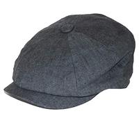 Failsworth Hats Alfie Irish Linen Newsboy Cap - Charcoal Large