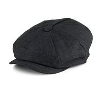 Failsworth Hats Alfie Irish Linen Newsboy Cap - Charcoal Medium
