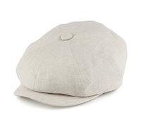 Failsworth Hats Alfie Irish Linen Newsboy Cap - Natural 59