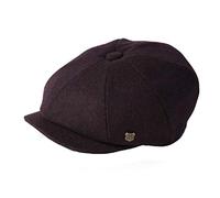 Failsworth Hats Alfie Melton Newsboy Cap (61cm, Merlot)