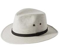 Failsworth Hats Irish Linen Safari Fedora Hat - Natural Mix Medium