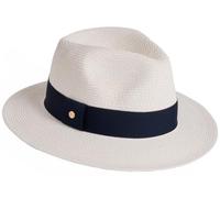 Failsworth Hats Sienna Toyo Straw Fedora Hat - Natural-Brown