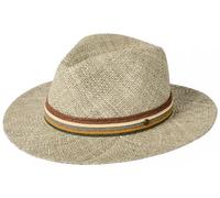 Failsworth Havana Straw Fedora in Seagrass, Size: Large (59cm)