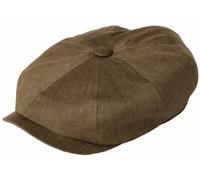 Failsworth Irish Linen Murphy Bakerboy Cap in Brown, Size: One Size