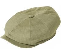 Failsworth Irish Linen Murphy Bakerboy Cap in Sage, Size: One Size