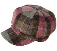 Failsworth Ladies Harris Tweed Bakerboy Cap in HT40 - Pink, Size: Small-Medium