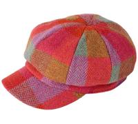 Failsworth Ladies Harris Tweed Bakerboy Cap in HT50 - Red, Size: Small-Medium