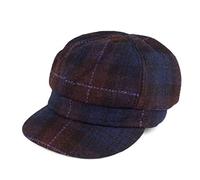 Failsworth Ladies Harris Tweed Bakerboy Cap (Purple)