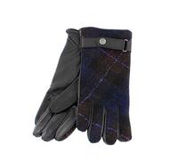 Failsworth Ladies Harris Tweed & Leather Gloves (Small/Medium, Purple)