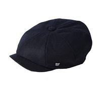 Failsworth Millinery Alfie Melton Baker Boy Cap in Navy, Size: Large (59cm)