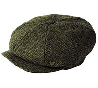 Failsworth Millinery Carloway Harris Tweed Baker Boy Cap (Latest Version) in Pattern 2016 - Brown, Size: Large (59cm)