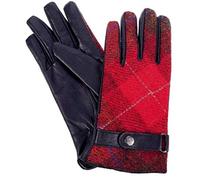 Failsworth Millinery Harris Tweed Ladies Gloves in Red, size: Small-Medium