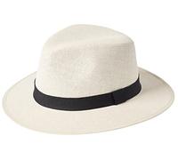 Failsworth Millinery Paperstraw Safari Fedora Hat in Natural, Size: Medium (57cm)
