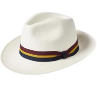 Failsworth Millinery Regimental Panama Hat in Bleach, size: Medium